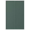 ASPUDDEN 2-p door f corner base cabinet set, dark grey-green, 25x80 cm