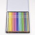 Kidea Coloured Pencils 24 Pastel Colours in Metal Box