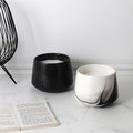 Scented Candle Marble L, black