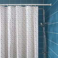 DOCKBÅT Shower curtain, white/multicolour, 180x200 cm