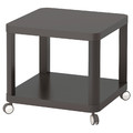 TINGBY Side table on casters, grey, 50x50 cm