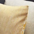 FJUNKLOCKA Cushion cover, yellow/white, 50x50 cm