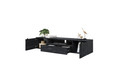 Wall-Mounted TV Cabinet Verica 200 cm, charcoal/black handles