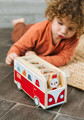 LILLIPUTIENS Wooden Bus Sorter with 4 Paulette Chickens 12m+