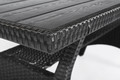Garden Corner Sofa Set with Table, black