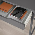 ALEX Desk, dark grey, 132x58 cm