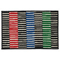 VÄNDPLATS Door mat, multicolour/stripe, 40x60 cm