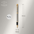 Parker Gift Set Rollerball Pen & Ballpoint Pen IM Steel GT