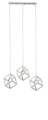 Pendant Lamp LED Sweden 3 x 60W E27, white