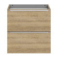 Goodhome Wall-mounted Basin Cabinet Imandra Slim 60cm, oak