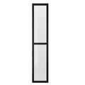 OXBERG Glass door, black oak effect, 40x192 cm