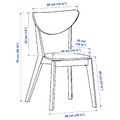 NORDMYRA Chair, bamboo/white
