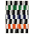 VÄNDPLATS Rug, low pile, multicolour/stripe, 170x240 cm