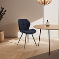 Upholstered Chair Petri, dark blue