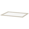 KOMPLEMENT Glass shelf, beige, 75x58 cm