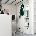 SMÅSTAD Loft bed, white with frame/with desk with 4 drawers, 90x200 cm