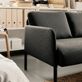 GLOSTAD 2-seat sofa, Knisa dark grey