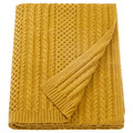 SÖRBYSKOGEN Throw, yellow, 130x170 cm