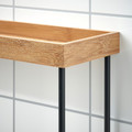 NÅLBLECKA Kitchen countertop organiser, metal/bamboo, 38x13x28 cm
