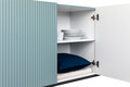 Four-Door Cabinet Nicole 200cm, sage, black legs