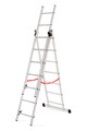 AW Aluminium Ladder Basic 3x7 Steps 150kg