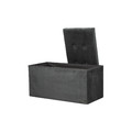 Pouffe Intesi Velse, velvet, black