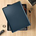 KUGGIS Lid, black-blue, 26x35 cm