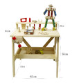 Wooden Workbench with Tools & Blocks 3+