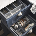 GoodHome Cutlery Organizer Nitaki 9x9 cm, grey