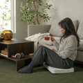 STOENSE Rug, low pile, green, 133x195 cm