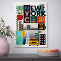 PJÄTTERYD Picture, New York, 30x40 cm