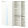 VIHALS Wardrobe combination, white, 200x57x200 cm