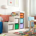 TROFAST Storage combination with boxes, white white/multicolour, 99x44x94 cm