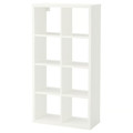 FLYSTA Shelving unit, white, 69x132 cm