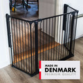Baby Dan Carl Wide outdoor safety gate, black