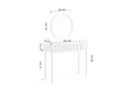Dressing Table Nicole 100, cashmere/black legs, with Mirror 60, black