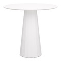 Table Florero, round, single leg, white