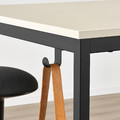 TROTTEN Table, beige/anthracite, 80x80 cm