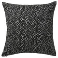 BJÖRKGRÅMAL Cushion cover, black/white, 50x50 cm