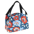 Thermal Lunch Bag Flower, blue-orange