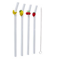 Reusable Glass Straw Set (4 Pieces)