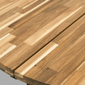 SKOGSTA Dining table, acacia/black, 120 cm