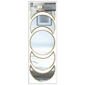 Set of 5 Mirrors Moon, gold
