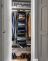 SKUBB Storage with 6 compartments, dark grey, 35x45x125 cm