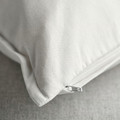 FACELIOR Cushion cover, white/embroidery dark orange, 50x50 cm