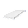 VITHÄLL Mattress/pouffe, extra firm/Vissle grey, 80x200 cm