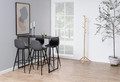 Bar Stool Wilma, light grey/black