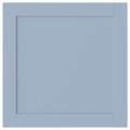 SANNIDAL Door with hinges, blue, 60x60 cm