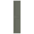 GRIMO Door with hinges, grey-green, 50x229 cm