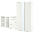 VIHALS Wardrobe combination, white, 270x57x200 cm